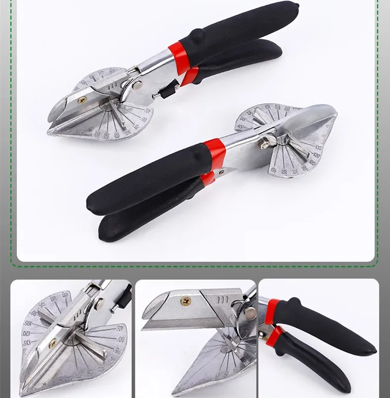 Angle Scissors for Woodworking, U-Shaped Card Strip Cutting, Edge Strip, Multi Household Tools, 45 Degrees, 90 Degrees