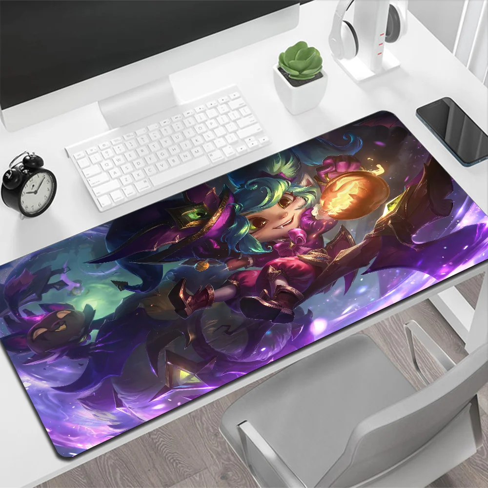 Tapis de souris League of ATIONS End Poppy, grand tapis de souris, tapis de jeu, PC Gamer, ordinateur, polymères, grand, média, clavier, bureau