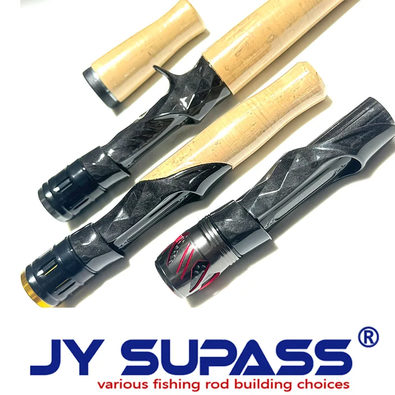 JY SUPASS bms-bmc custom fishing rod carbon Reel Seat handle set DIY Accessories Set for fishing rod custom reelseat carbon view 2