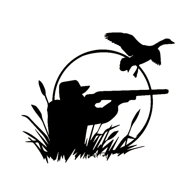 

LYKX Creative Car Sticker Hunter Wild Duck Hunting Car Decals Vinyl Stickers Fashion Custom Car-Styling