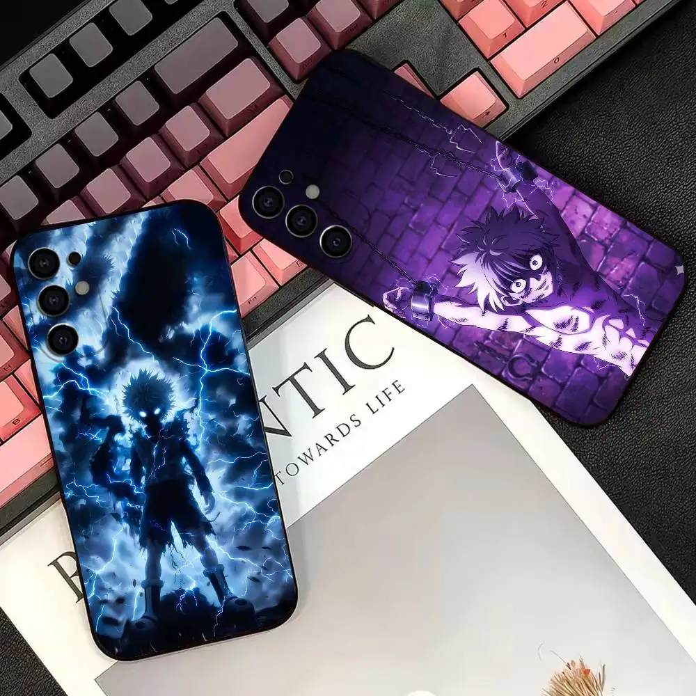 Killua HXH X Hunter Case Phone Case For Samsung S25,S24,S21,S22,S23,S30,Ultra,S20,Plus,Fe,Lite,Note,10,Black Cover
