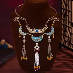 Luxury Chinese Necklace for Women Ruyi Pendant Jewelry 2024 New
