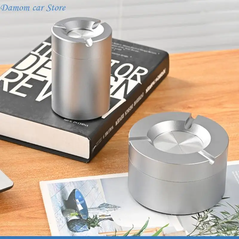 

A2UC (1 Piece)360° stainless steel twist-lock ashtray Smokeless Design, Portable Outdoor Indoor Use for Cigarettes, Control