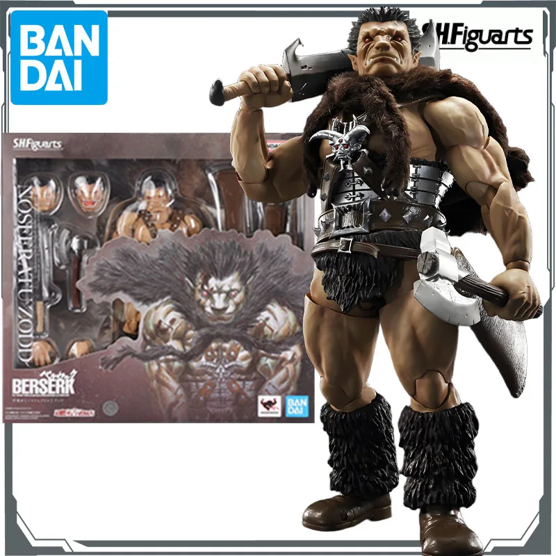 반다이 오리지널 S.H.Figuarts BERSERK 애니메이션 피규어 Nosferatu Zodd & BERSERK GUTS BERSERKER ARMOR 200mm & 160mm 소년을위한 액션 장난감