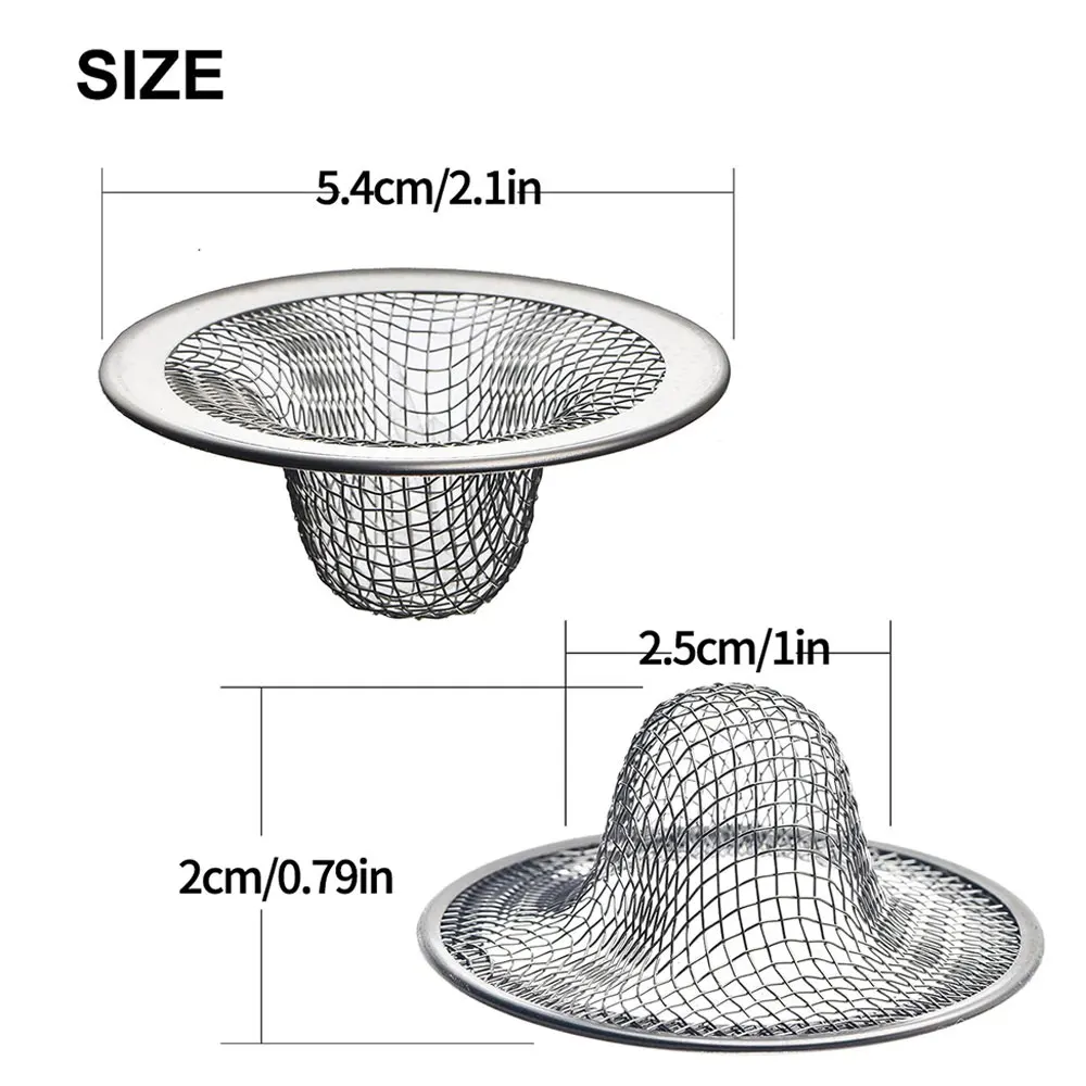 Stainless Steel Bathroom Sink Strainer Home Floor Drain Leak Net Hair Catcher Stopper Shower Filter Trap Kitchen Food Slag Tools