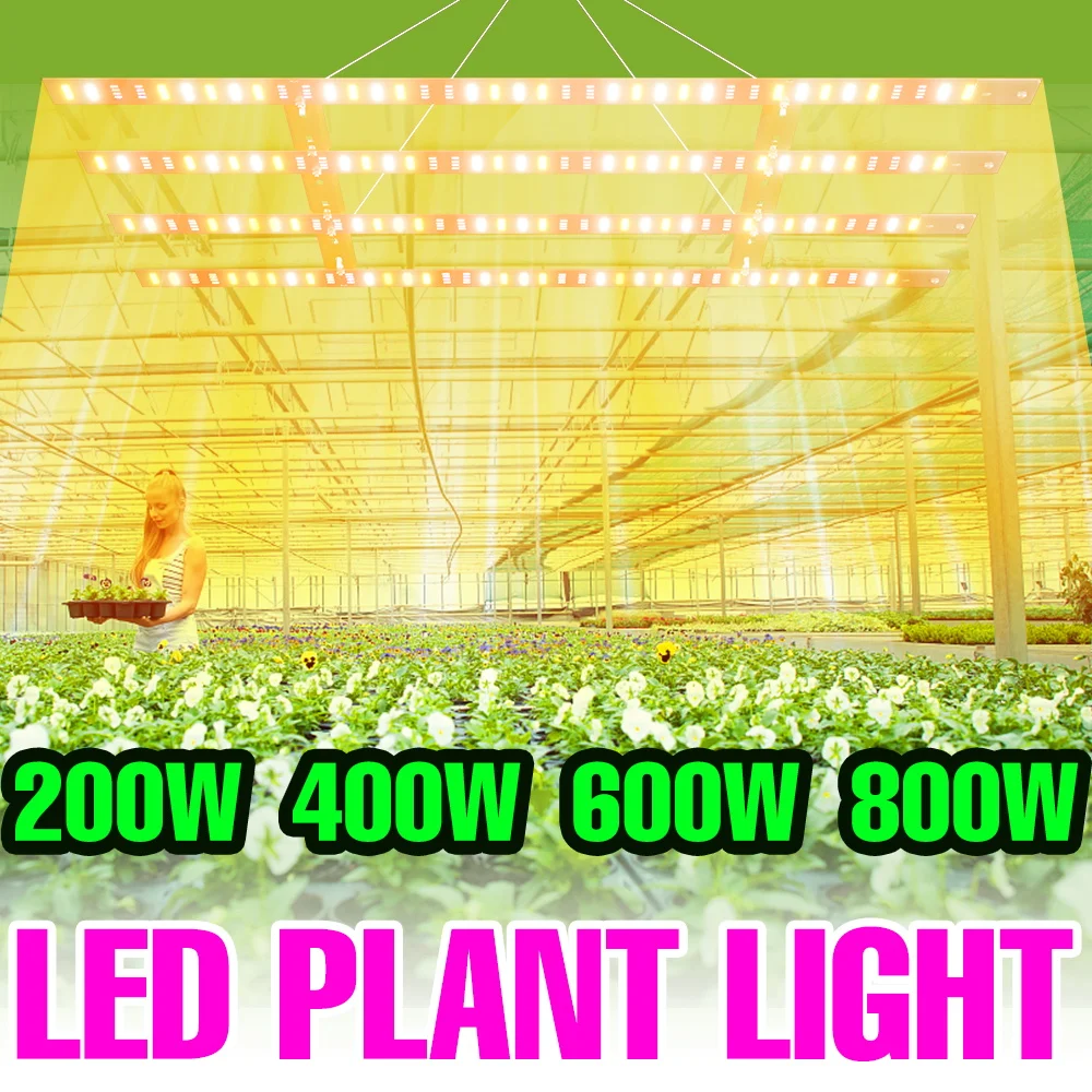 

Светодиодная лампа для растений 800 Вт, полный спектр, 220 В, Quantum Board, для гидропоники, теплиц, рассады, овощей, освещение для выращивания