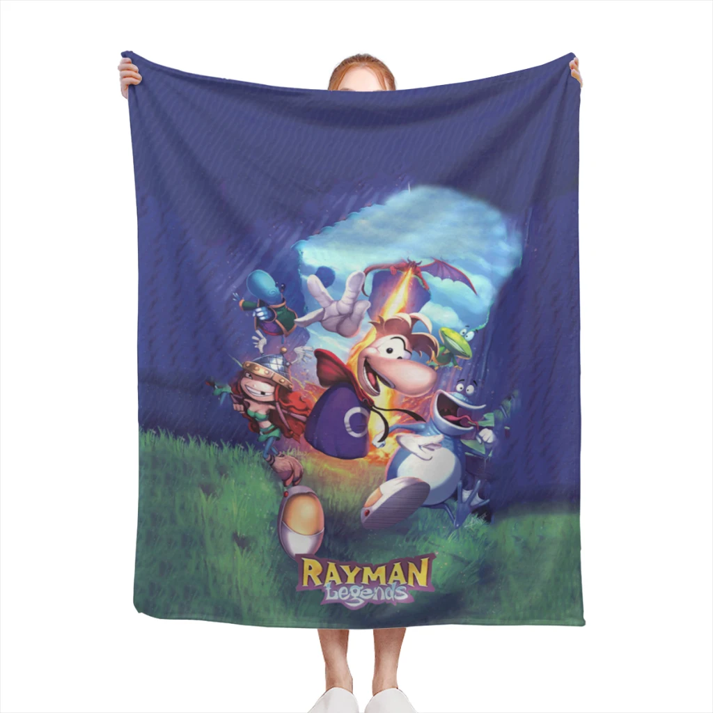 

New-Arrive-Cartoon-Rayman-Legends-Adventures-Game-Print Comfortable Flanne Blanket Fluffy Soft Bedroom Decor Sofa Blankets