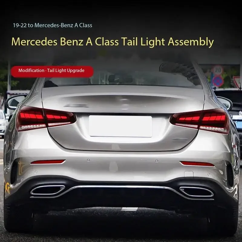

TYPY New LED Tail Lamp Upgrade Modified For Benz A-Class W177 Taillights 2019-2022 Dynamic Signal Tail Lamp Auto Accessories