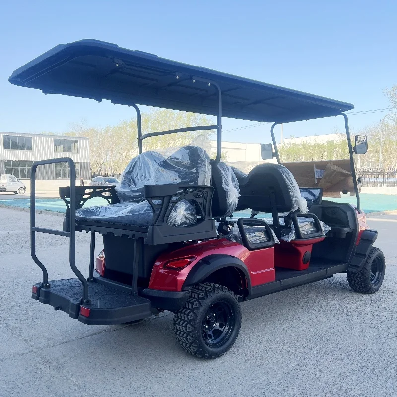 2026 New Hunting Cart Golf Cart 2+2 Seater With 4kw 5kw Motor 72V Lithium Battery Four-wheel Disc Brake Electric Golf Buggy