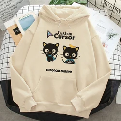 Chococat hoodies women japanese Fleece 2023 Hood sweatshirts women graphic tracksuit