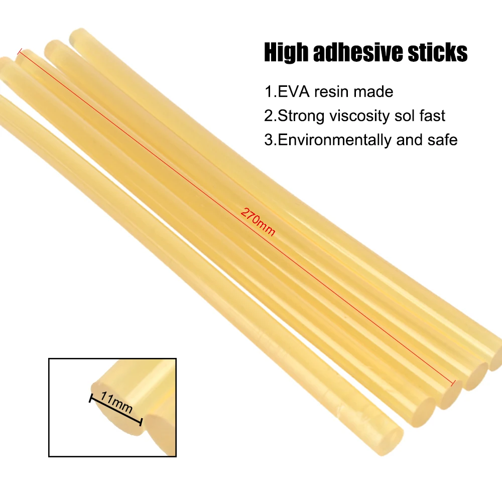 Alat reparasi penyok mobil, lem tembak tanpa cat cepat memperbaiki, 12V 40W colokan lampu rokok 5 buah 11mm, Aksesori otomatis