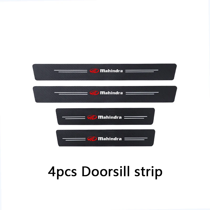 for Mahindra kuv100 xuv300 tuv300 mahindra pik up 4x4 4pcs Car threshold Car sticker car accessories