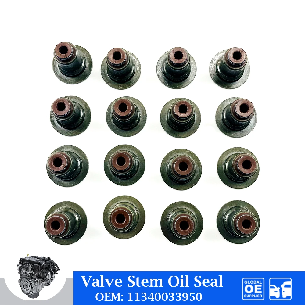 

Engine Valve Seal Stem Oil Seal For MINI 1.6T Cooper BMW E34 E36 E46 F20 F21 F30 N13 N16 N12 Autos Car Accessories 11340033950
