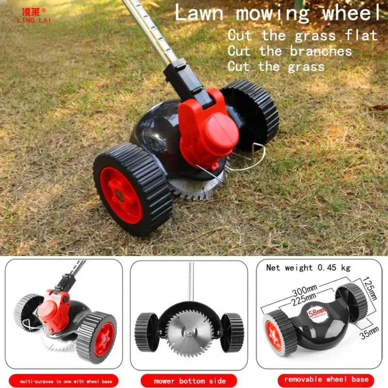 Compact Domestic Turf Maintenance Apparatus, Cordless Li-ion Powered Grass Trimmer for Lawn Weeding & Grass Cutting