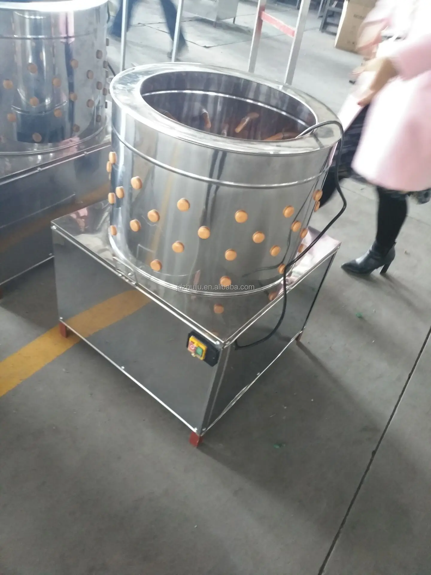Hot Sell 7-8kg/batch Automatic Poultry Hair Removal Machine Quail Bird Feather Remove Plucking Machine Chicken Plucker HJ-60A