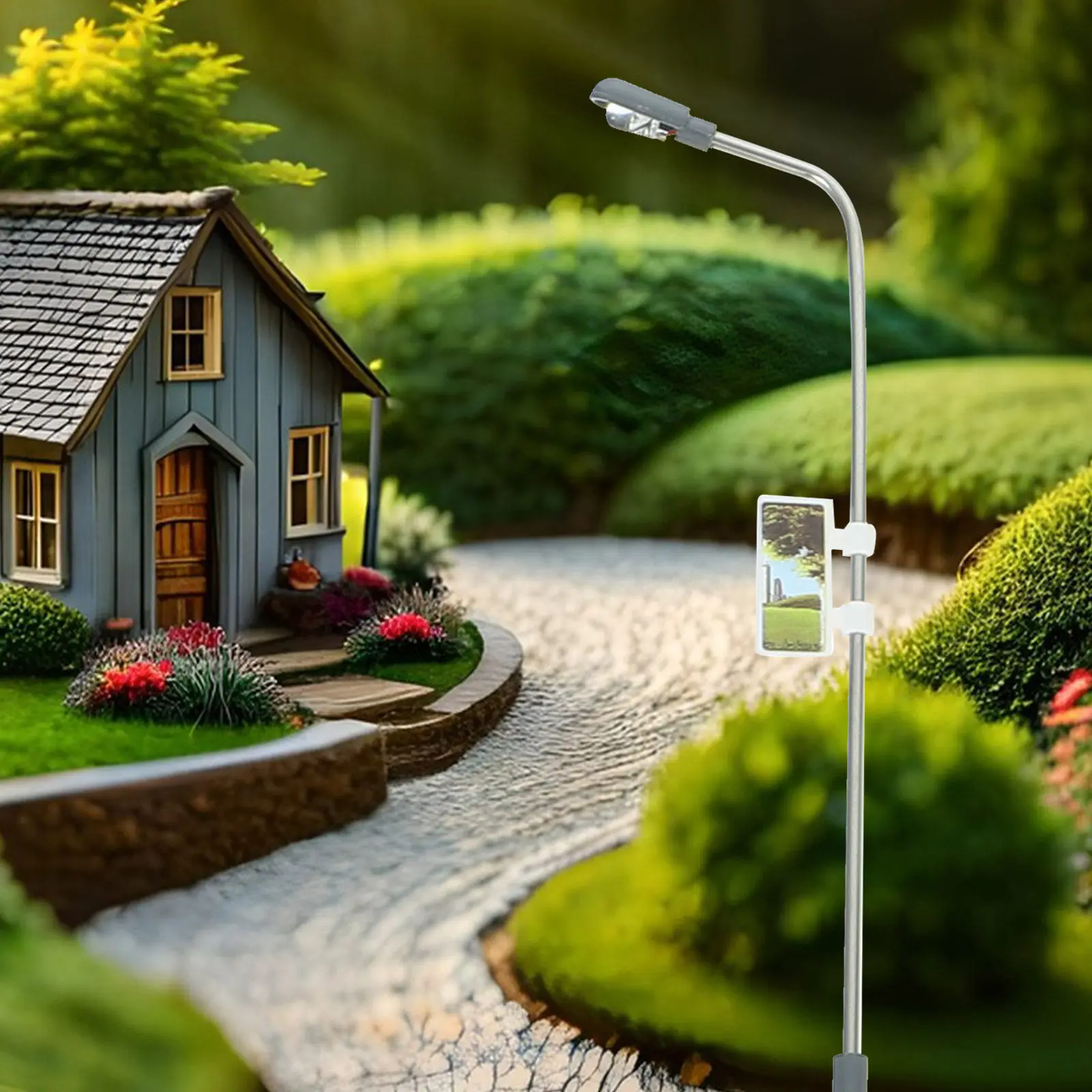 

15 Pcs Miniature Lamp Post Street Light Model Lamps Lights House Construction for