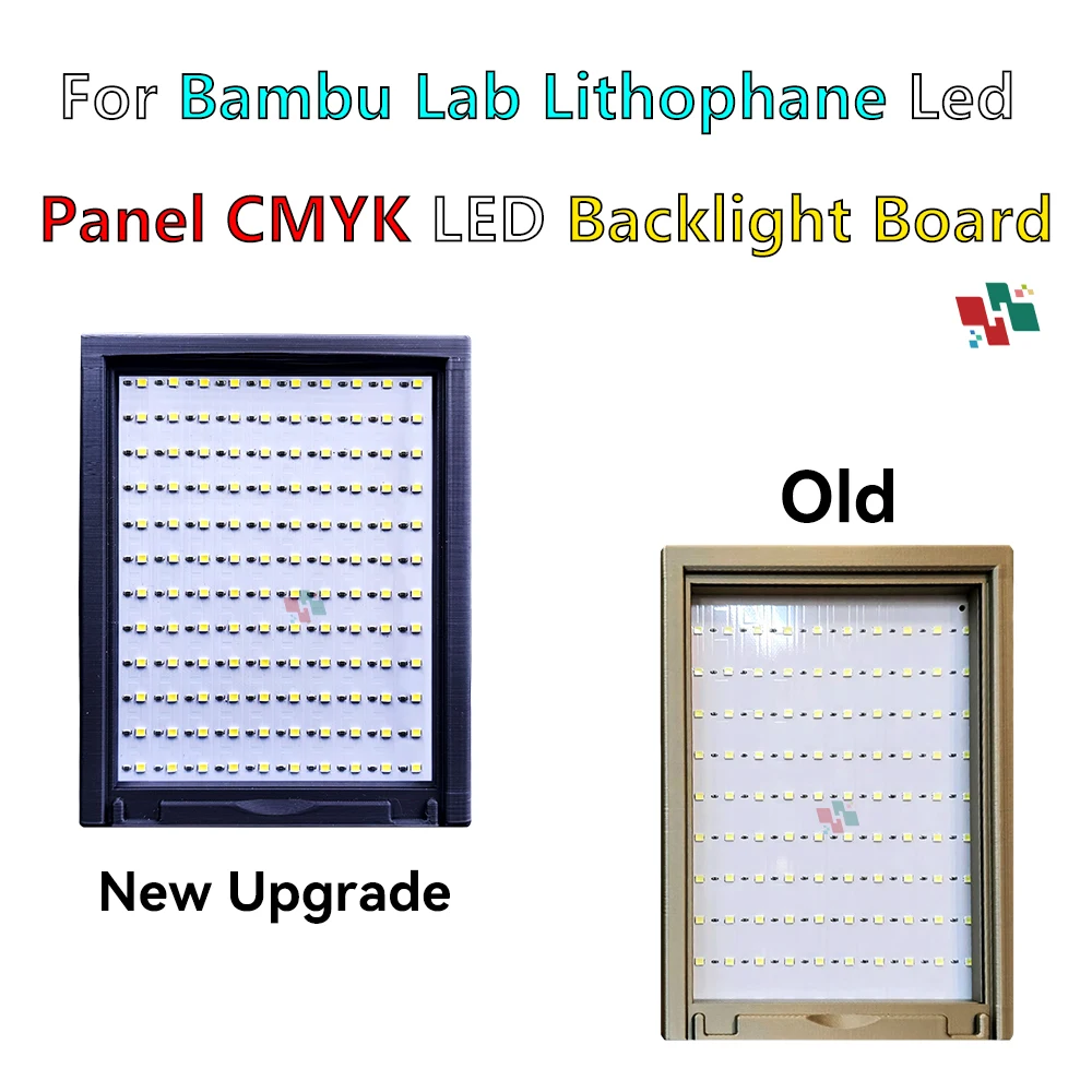 

Для Bambu Lab литофановая светодиодная панель CMYK светодиодная подсветка доска PLA Basic CMYK литофановый комплект 3D печать литофана фото DIY