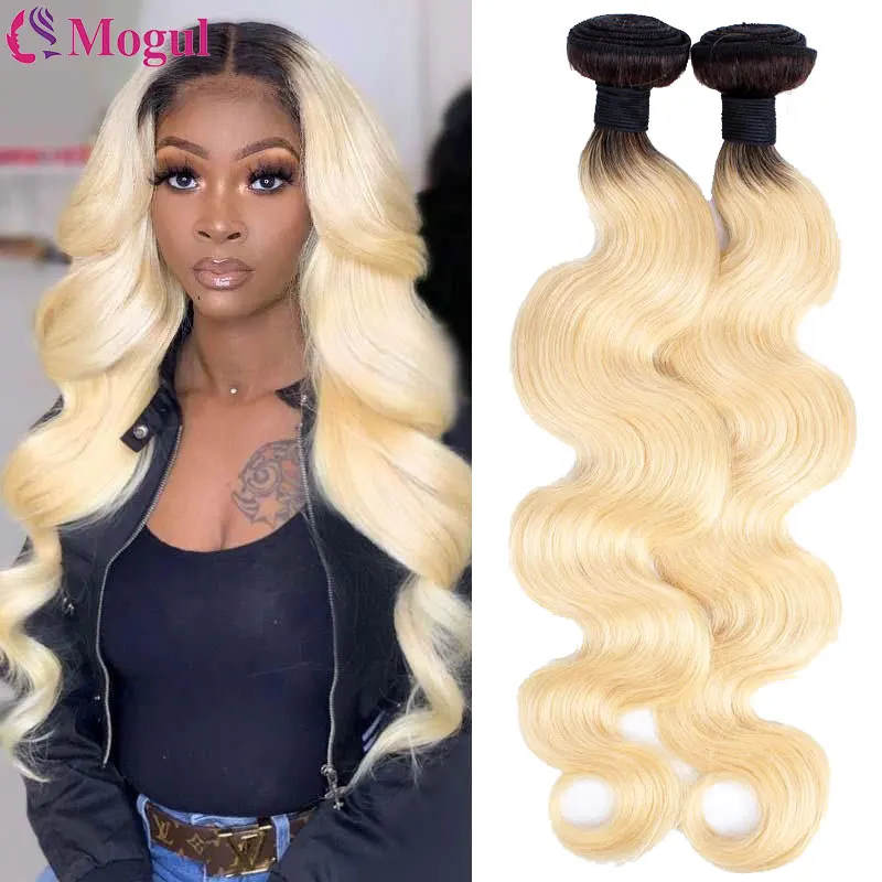 

1B 613 Bundles With Remy Closure Honey Blonde Body Wave Colored Human Hair Bundles With Closure 30 Inch Ombre Hair Bundles