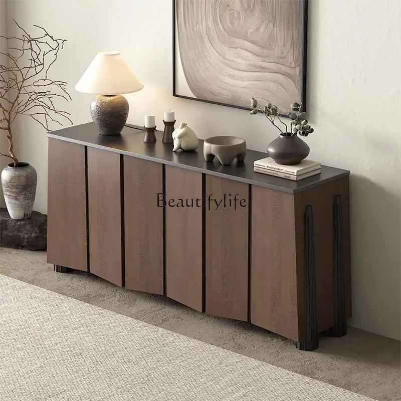 

44Living room storage shoe cabinet medieval light luxury high-end dining side master bedroom room TV locker
