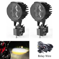 Universal Motorcycle Auxiliary LED Fog Light For BMW R1200GS F800GS For Kawasaki For Yamaha MT07 MT09 For CRF1000L Africa Twin