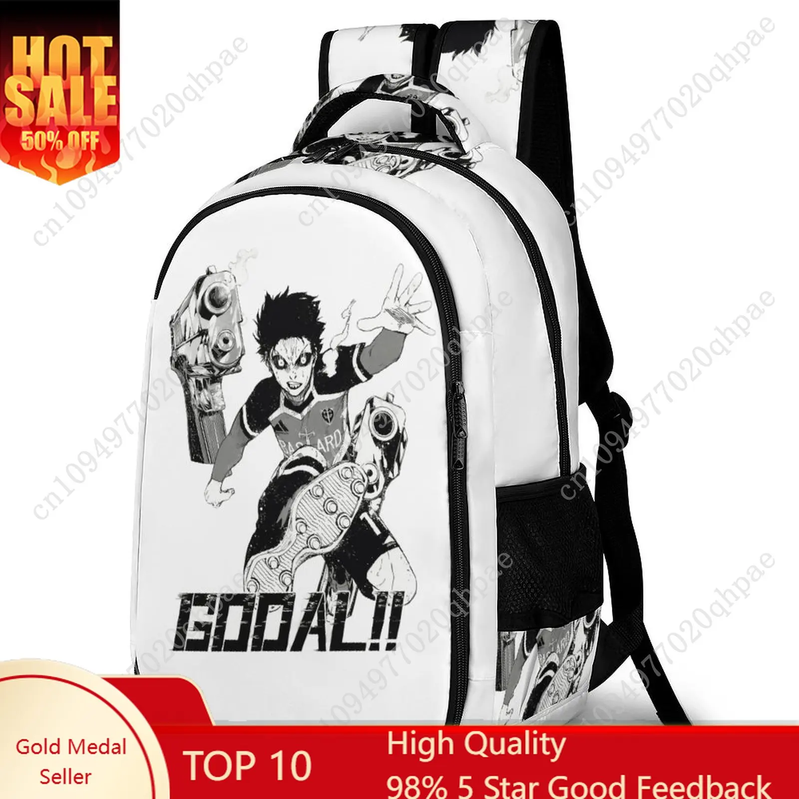 

BLUE LOCK Kids School Backpack for Boys Girls High Quality Travel Business Capacity Pocket Customizable Personalized Gift