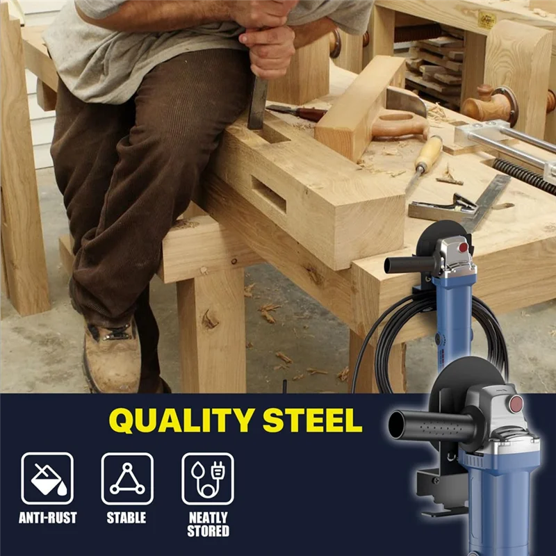 

2 Packs Angle Grinder Holder,Angle Grinder Stand Tool Wall Mount Bracket For 5Inch Grinder,Angle Grinder Storage-ABUA