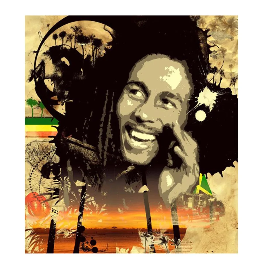 Bob Marley Portrait 5d diy diamond painting Needlework Crafts Full Diamond Embroidery Icons Color Cross-stitch Mosaic