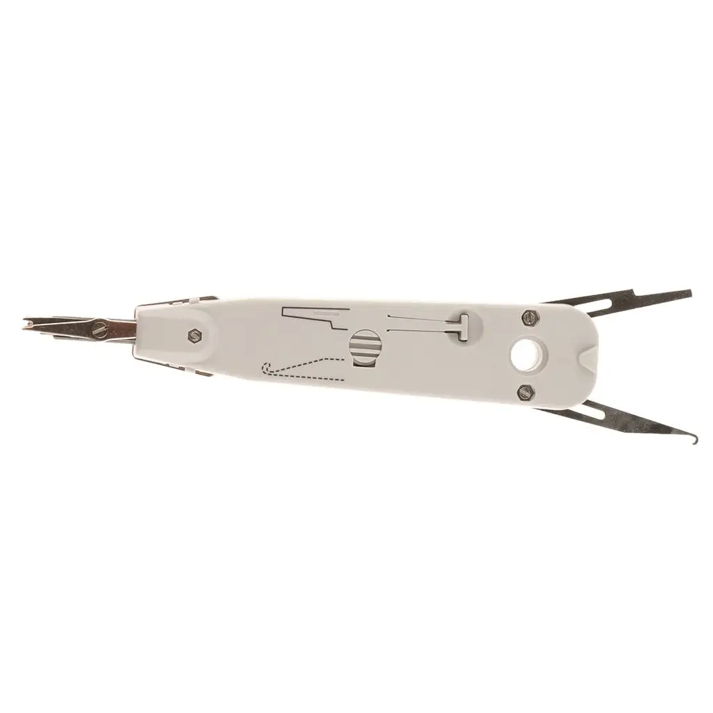 Network Wire Punch Down Impact Tool for IDC Terminal Patch Panel and Module Connection with Anti Slip Plastic Handle