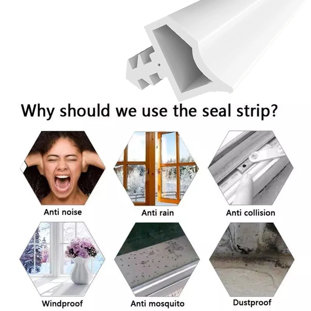 15m Door Seal Gasket for Reducing For Sound Transfer Air Leakage and Moisture Migration Along Door Frame Contact Surfaces