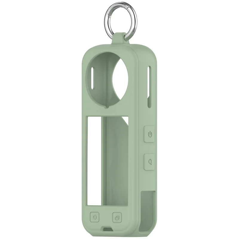 SQPP-Para Insta360 X5 Funda protectora de silicona Cubierta liviana para cámaras de acción panorámicas, verde