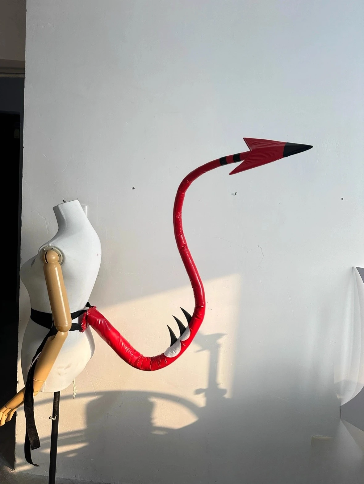 New Handmade Custom Devil Tail Role-playing Prop Accessories 1.5 Meters Long