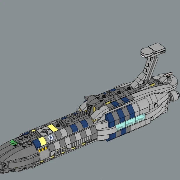 MOC Star Unsichtbare Hand-Raumschiff-Bausteine-Sets, kompatibel mit Legoed-Partikeln, geeignet für Weihnachtsgeschenke 75377