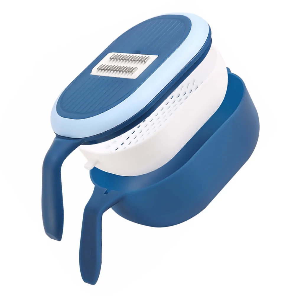 

1Pcs Vegetable Cutter Multifunction Slicer with 6 Stainless Steel Blades Egg White Separator for Slicing Dicing Grating