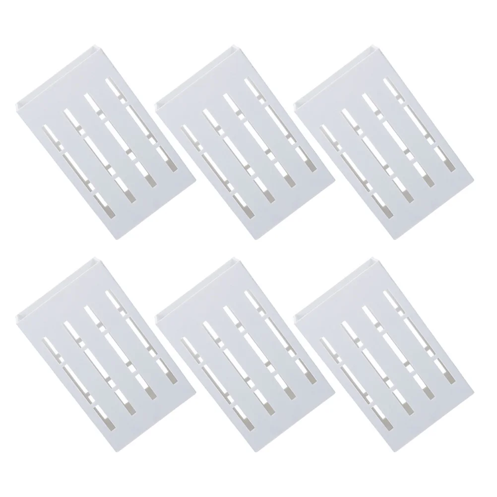 

6Pcs Practical Plastic Chopstick Draining Rack Desktop Spoon Container Kitchen Tool Chopstick Holder Household Cutlery Holder