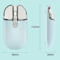 2.4G Dual Model Wireless Bluetooth 5.0 Rechargeable Silent Mouse Long Standby Cute Multi Button Mouse For IOS PC Notebook
