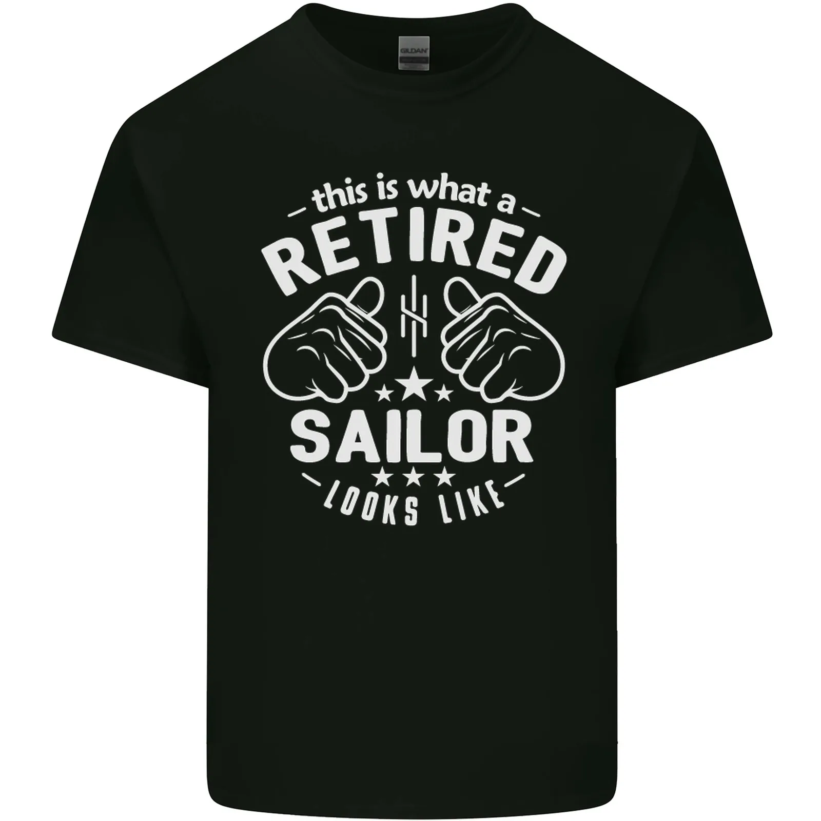 This Is What a Retired Sailor Looks Like Mens Cotton T-Shirt Tee Top