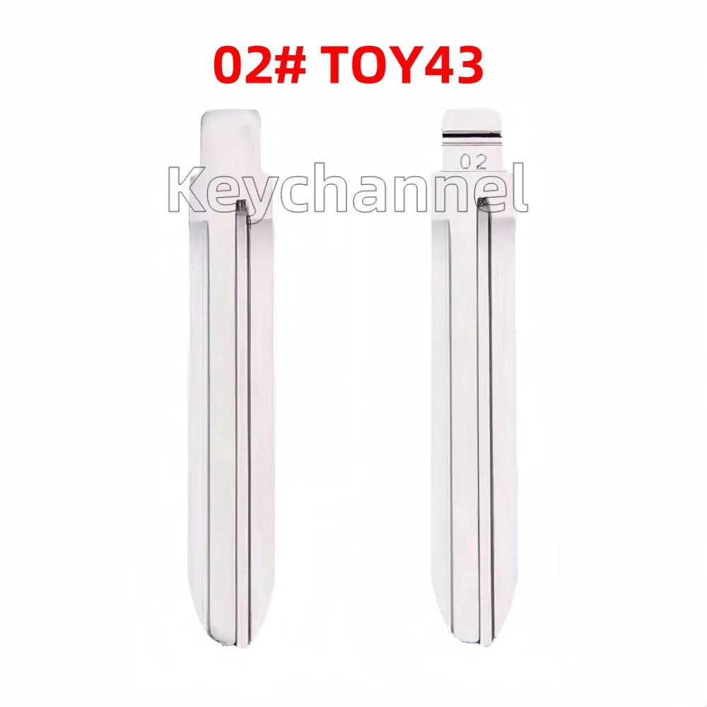 

Keychannel 10 шт. TOY43 лезвие автомобильного ключа 02 # KD ключ чистый для Toyota VITZ Yaris Corolla Camry RAV4 Hilux для KEYDIY Xhorse пульт дистанционного управления
