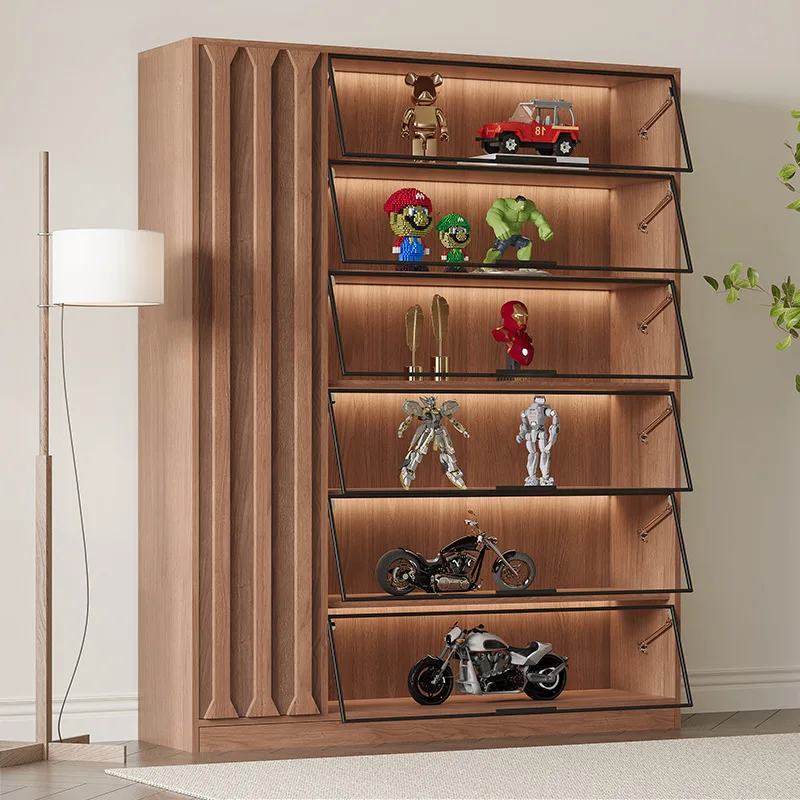 Figure cabinet Dust-proof display cabinet Household display shelf Jewelry display shelf Bookcase