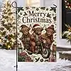 Highland Cow Christmas Motorcycle Garden Flag 12x18 Inch llz
