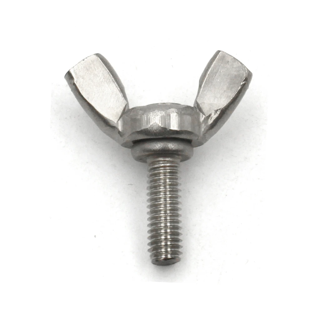 1/2/5 Stück M3 M4 M5 M6 M8 M10 M12 A2-70 304 Edelstahl Handfest Schrauben Schmetterlingsschraube Flügel Rändelschraube Klaue – Detail 10