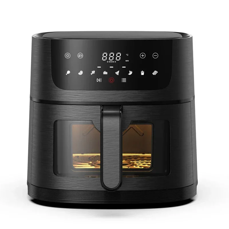 smart appliances 7L New design visible air frier with see-through window air flyer rotisserie ovens Digital air fryer oven