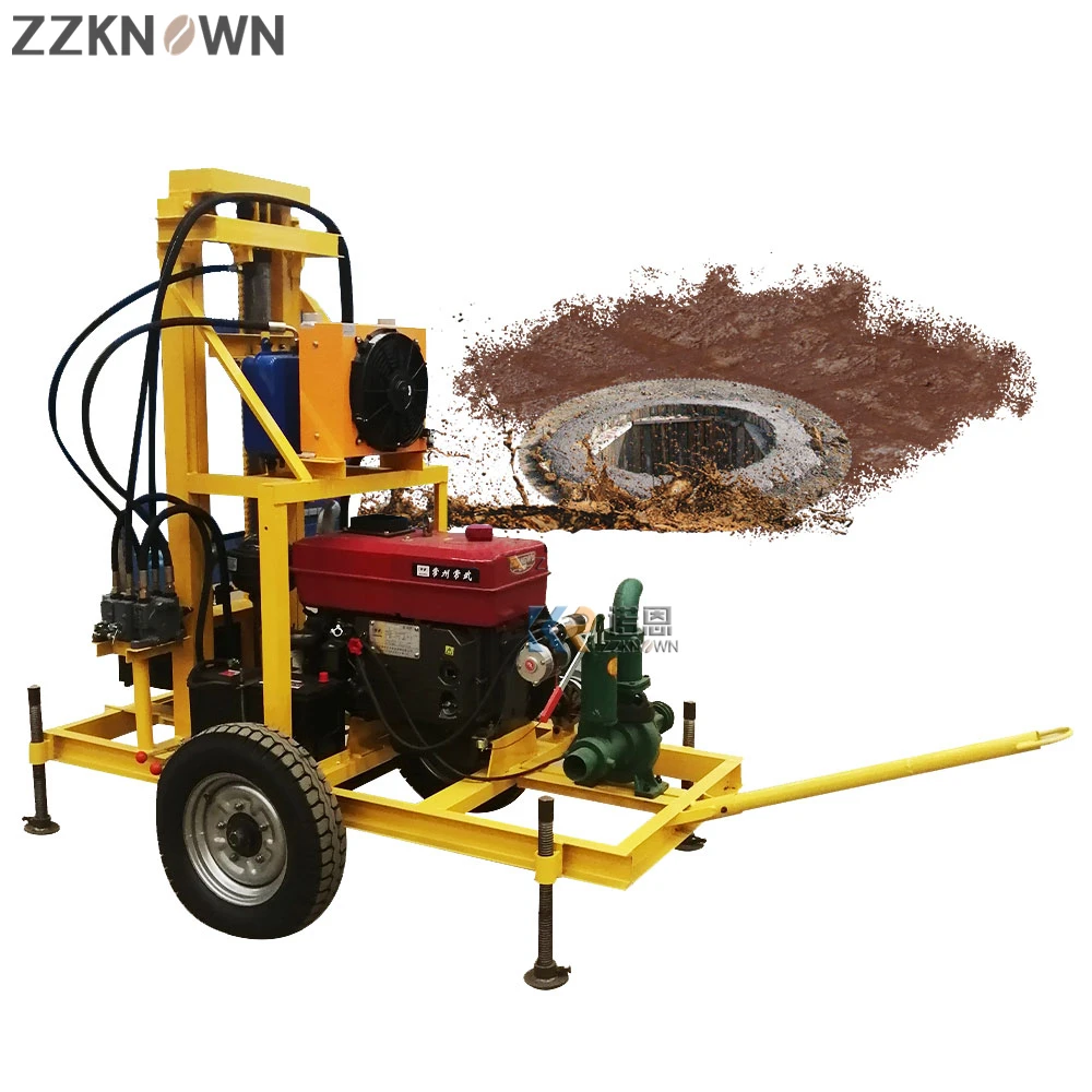 

Borehole Drilling Rig Crawler Water Well Drilling Machine Mine Diamond Core Drill Machine Diesel Engine