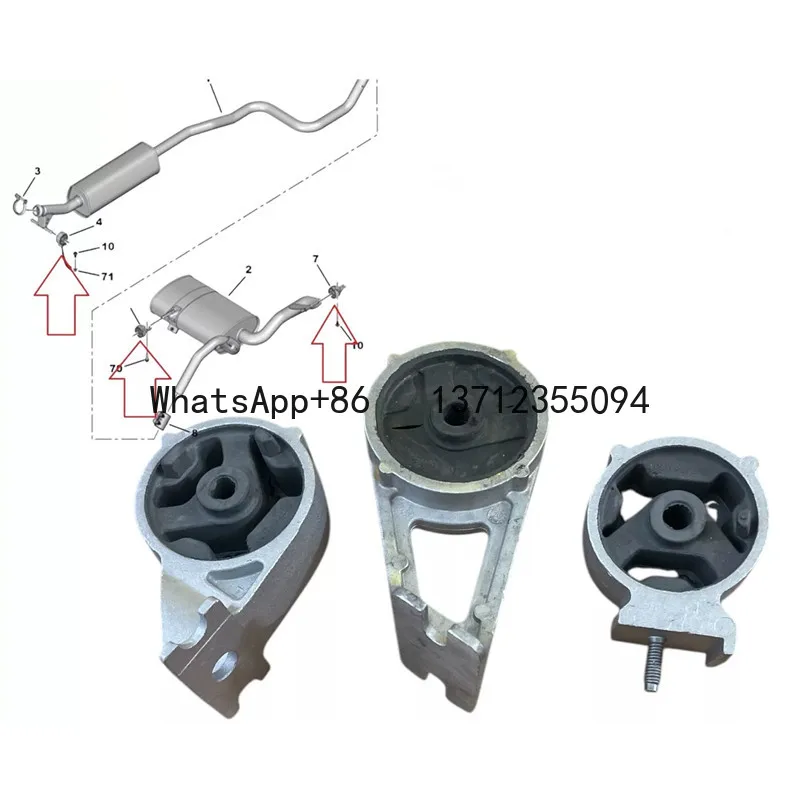 

Brand New Auto Parts Exhaust Pipe Elastic Support 9674325480 9675078380 9674551180 for Peugeot 4008 5008 Citroen 308 508