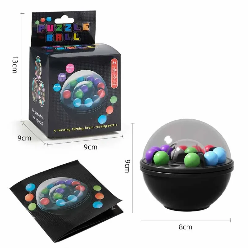 パズルボール クリアランスおもちゃ スマート回転マジックビーズ 子供向け楽しい論理的思考チャレンジ 知的ゲーム 教育戦略