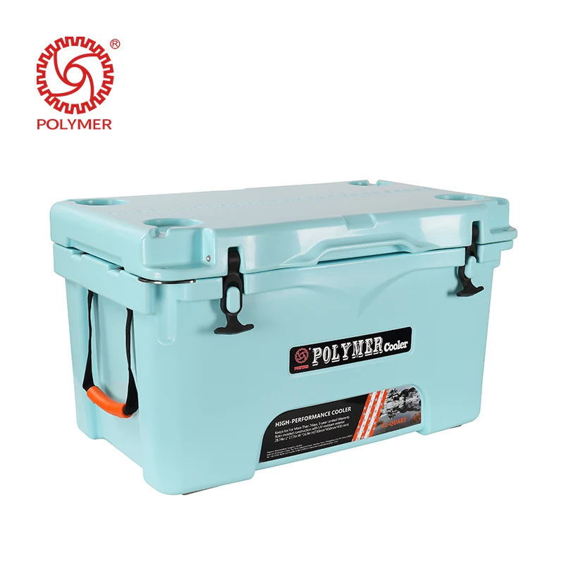 50L/52QT Rotomolded plastic portable fishing cooler box ice chest