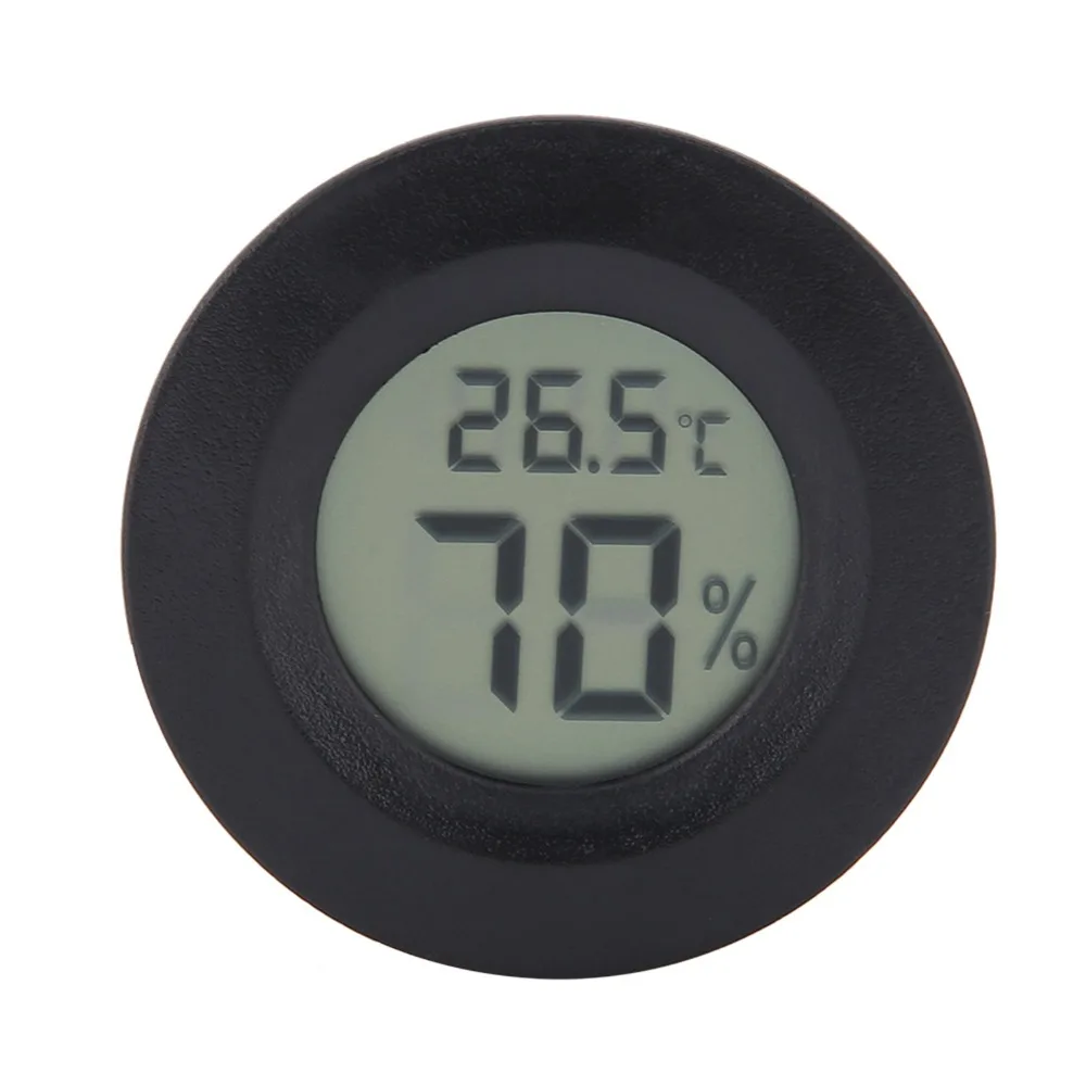 Mini Round Shape LCD Humidity Meter Circular Embedded Digital Readout Electronic Thermometer LCD Display Small Electronic