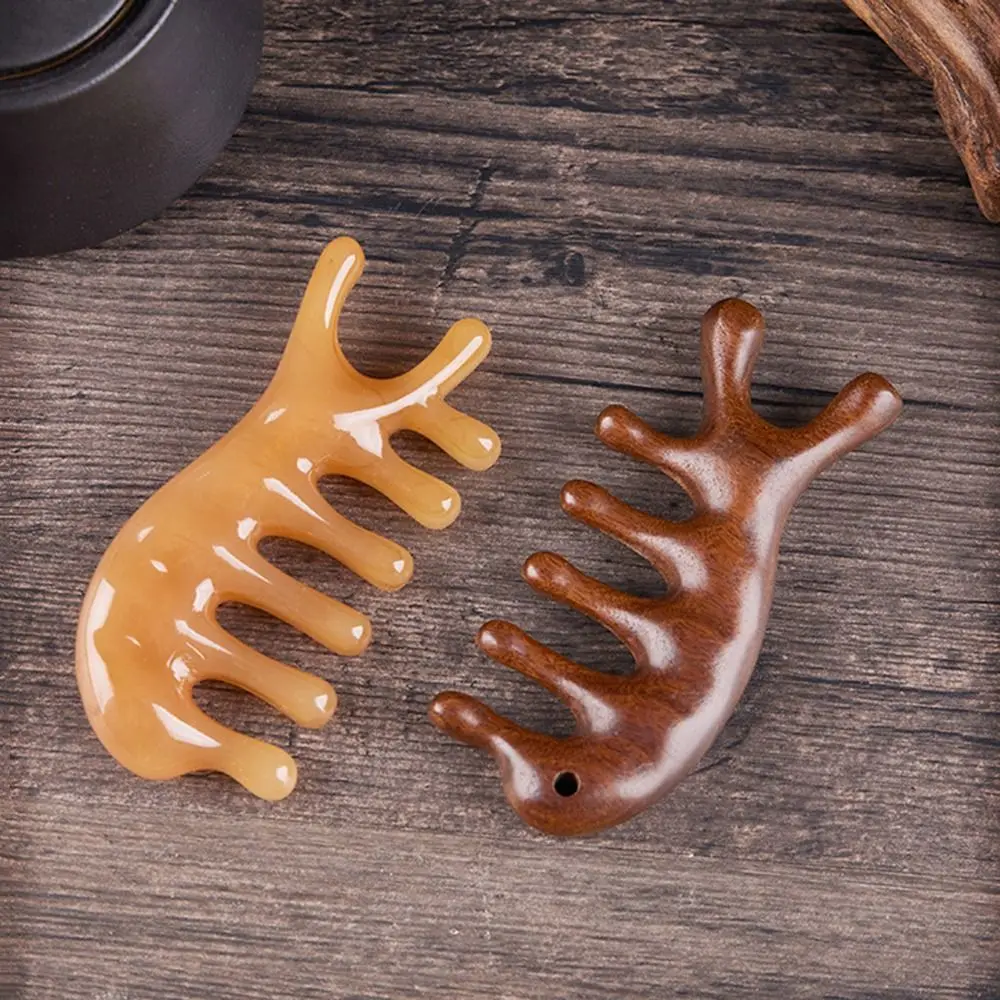 

Stimulation Reflexology Relaxation Therapy Hair Care Gift Gua Sha Wood Comb Wooden Massage Comb Scalp Massage Tool Hair Comb
