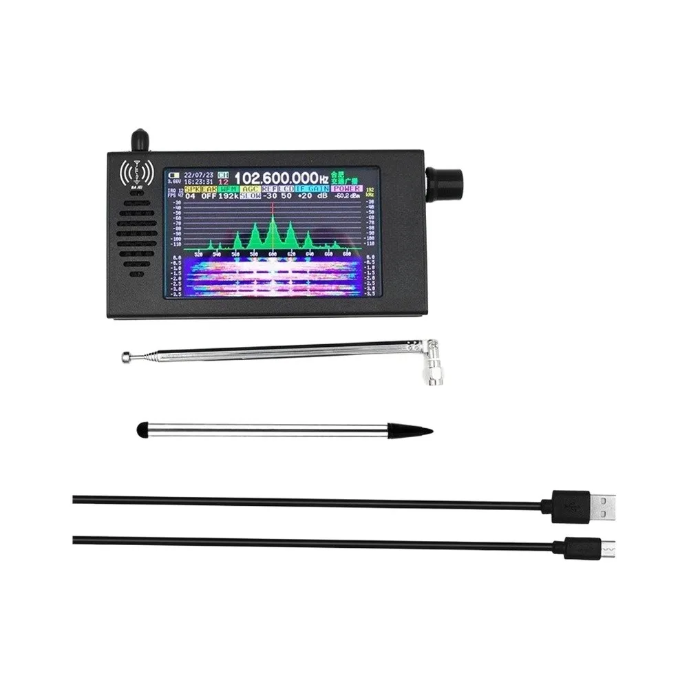 For DSp Digital Demodulation Radio Shortwave Receivers With 4.3 Inch IPS Screen For CW AM SSB FM HAM Communication Test Tool