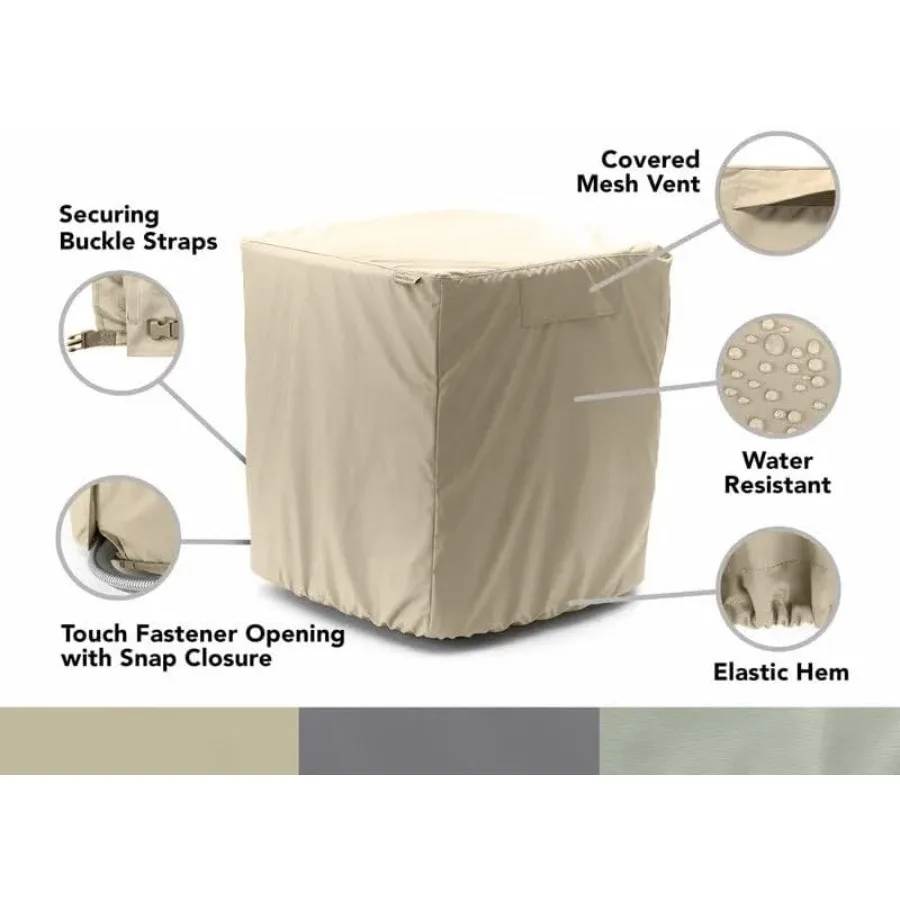 Cubierta de aire acondicionado Covermates - Protección duradera resistente a la intemperie para unidades exteriores Elite 300D Poliéster 32W x 36D x 38H