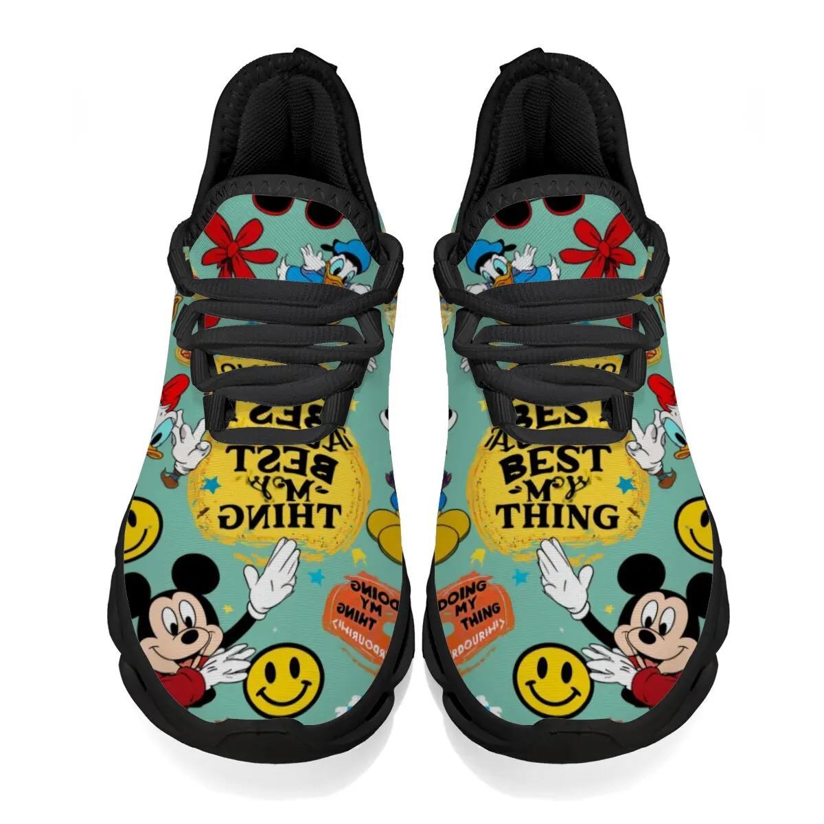 

Girls Outdoor Running Shoes Disney Mickey Mouse Shoes MINISO Casual Sneakers for Spring Children Non-slip Sportschuhe Kinder